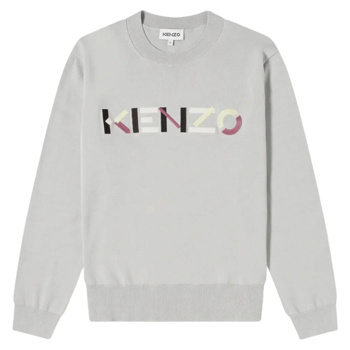 Kenzo Men's Multicolored Embroidered Logo Jumper Sweater