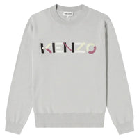 Kenzo Men's Multicolored Embroidered Logo Jumper Sweater