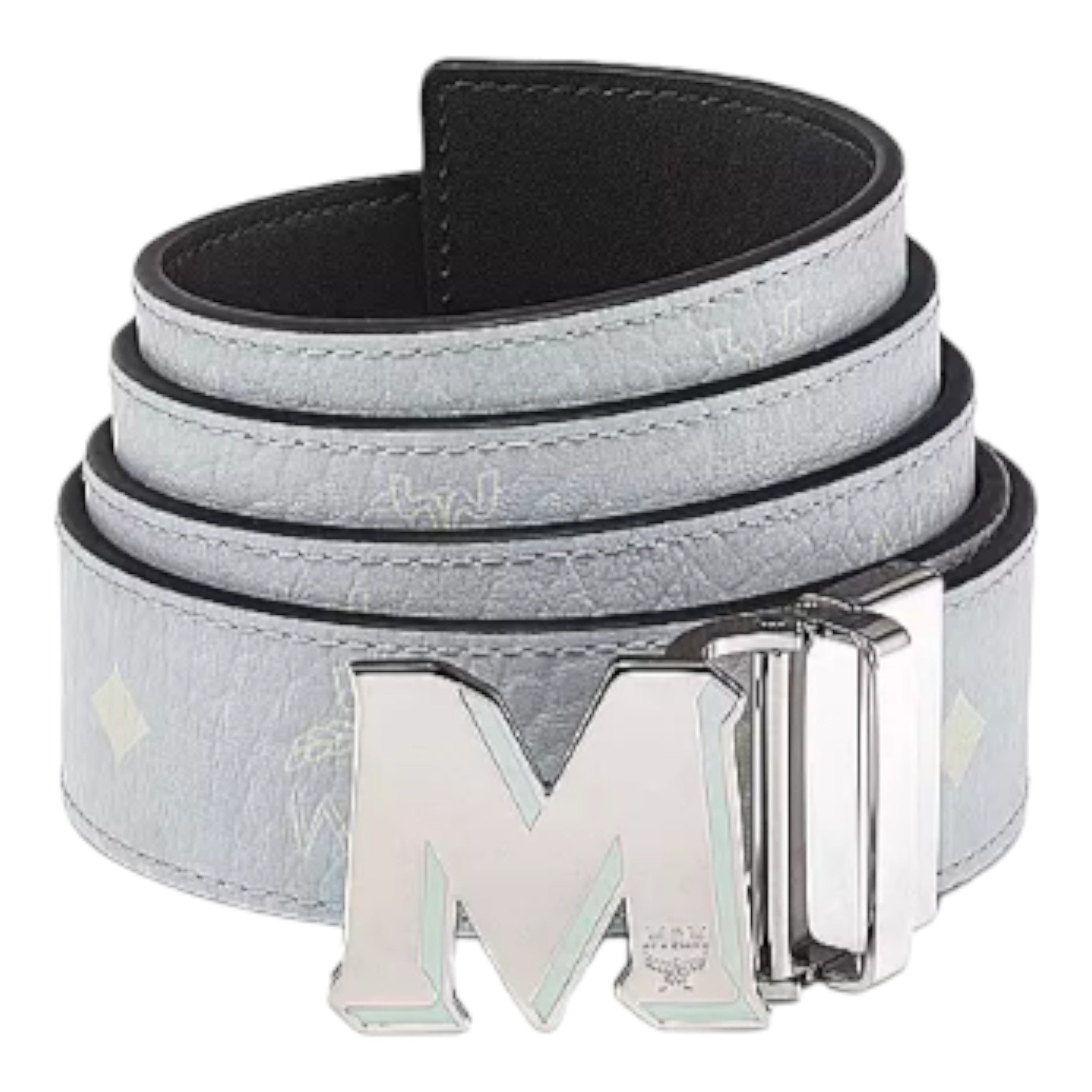 MCM Claus Epoxy M Reversible Belt 1.5 in Visetos Leather Maison de Bouchard