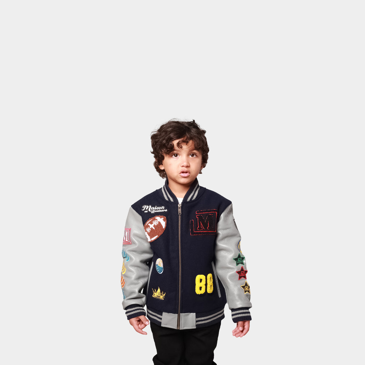 MDB Brand Kids Letterman Jacket