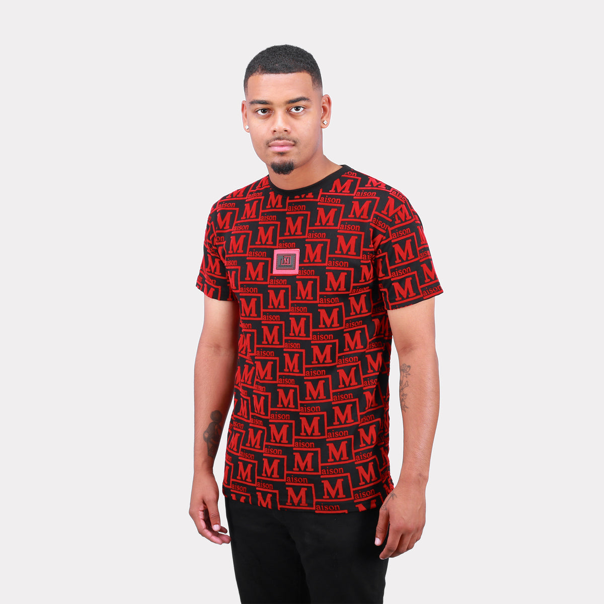 MDB Couture Men's Monogram Woven T-Shirt