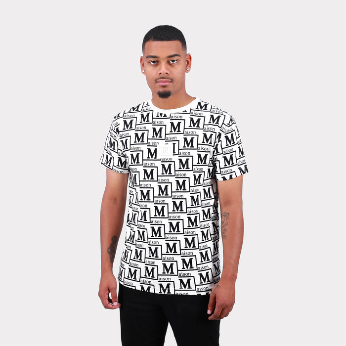 MDB Couture Men's Woven Monogram T-Shirt