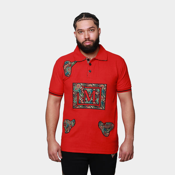 MDB Brand Men's Tapestry Polo Shirt