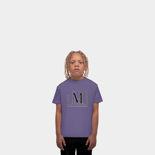 MDB Brand Kids Classic "M" Embroidered Logo T-Shirt