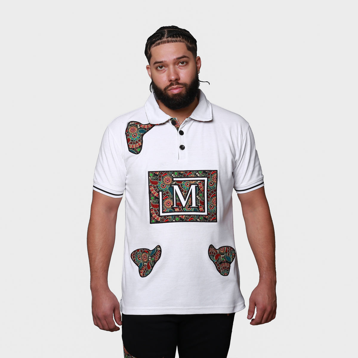 MDB Brand Men's Tapestry Polo Shirt