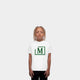 MDB Brand Kids Classic "M" Embroidered Logo T-Shirt