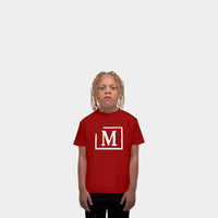 MDB Brand Kids Classic M Embroidered Logo T-Shirt