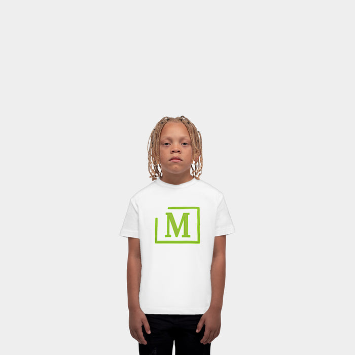 MDB Brand Kids Classic "M" Embroidered Logo T-Shirt