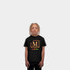 MDB Brand Kids "M" Swirl Embroidered Logo T-Shirt