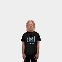 MDB Brand Kids Classic "M" Swirl Embroidered Logo T-Shirt