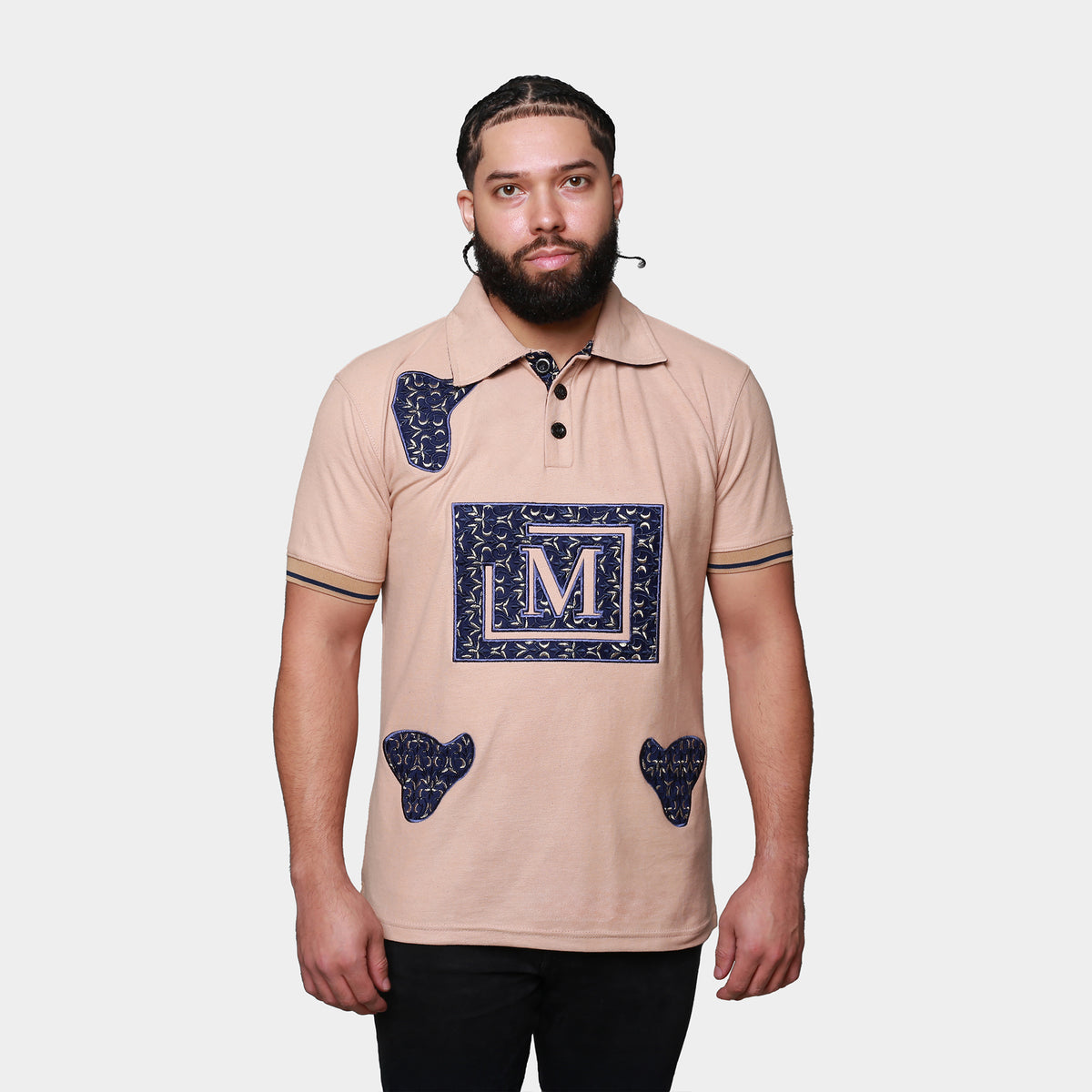 MDB Brand Men's Tapestry Polo Shirt