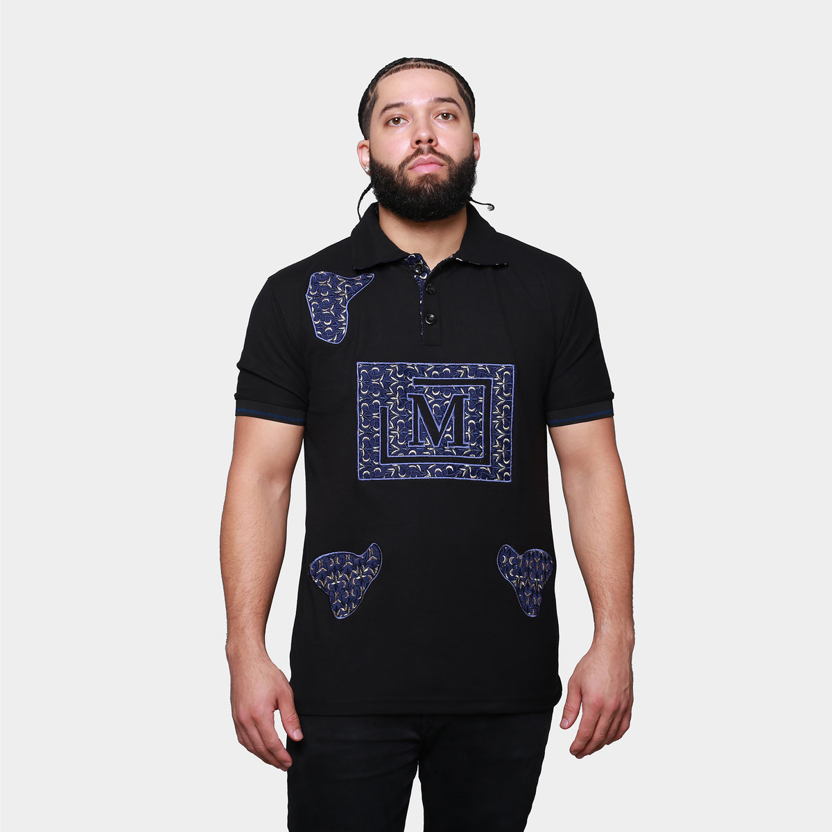 MDB Brand Men's Tapestry Polo Shirt