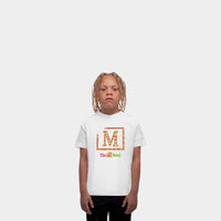 MDB Brand Kids Classic "M" Swirl Embroidered Logo T-Shirt