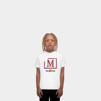 MDB Brand Kids Classic "M" Swirl Embroidered Logo T-Shirt