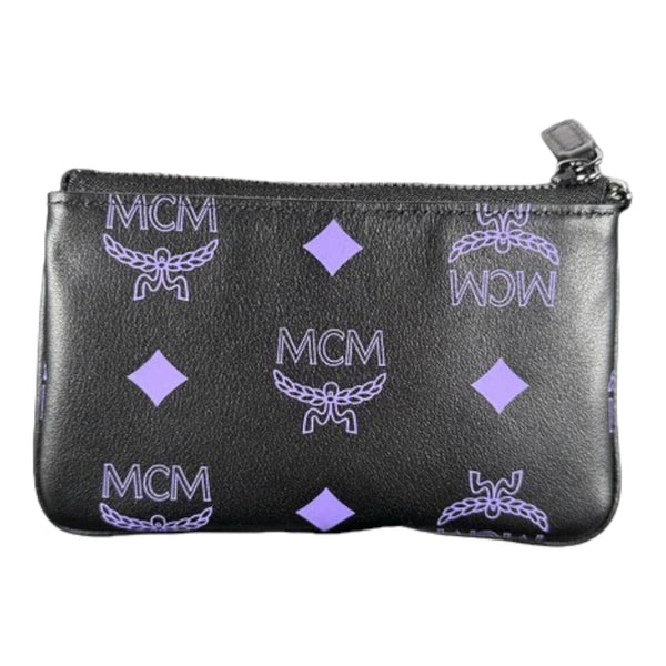 MCM Color Splash Logo Key Pouch in Visetos