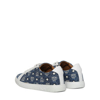 MCM Women's Terrain Lo Sneakers in Denim Jacquard