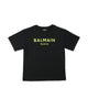 Balmain Kids Raised Neon Logo T-Shirt