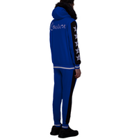 MDB Couture Men's M-Star Fur Hooded Fleece Sweatsuit - Blue