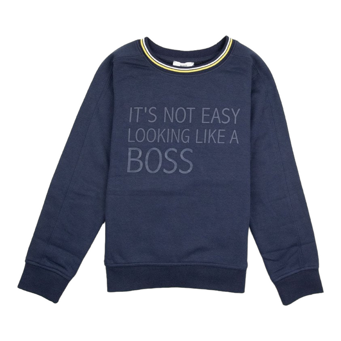 Hugo Boss Kids 'It's Not Easy Looking Like A Boss' Sweatshirt