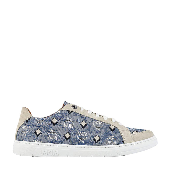 MCM Men's Terrain Lo Sneakers in Vintage Jacquard Monogram