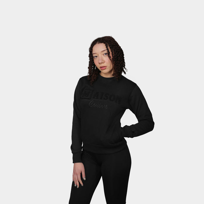 MDB Couture Women's Chenille Crewneck Sweatshirt