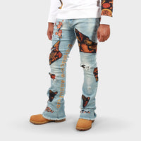 MDB Couture Men's Gallery Threads Stacked Jeans