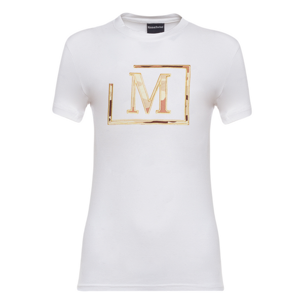 MDB Brand Women's Classic "M" Camouflage Embroidered Logo T-Shirt