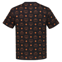 MCM Men's Maxi Monogram Print T-Shirt in Organic Cotton