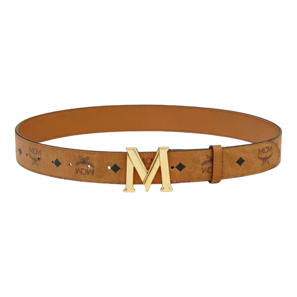 MCM Claus M Belt 1.5" in Visetos Cognac