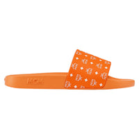 MCM Men's Monogram Print Rubber Slides