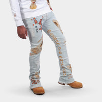 MDB Couture Men's Gallery Threads Stacked Jeans