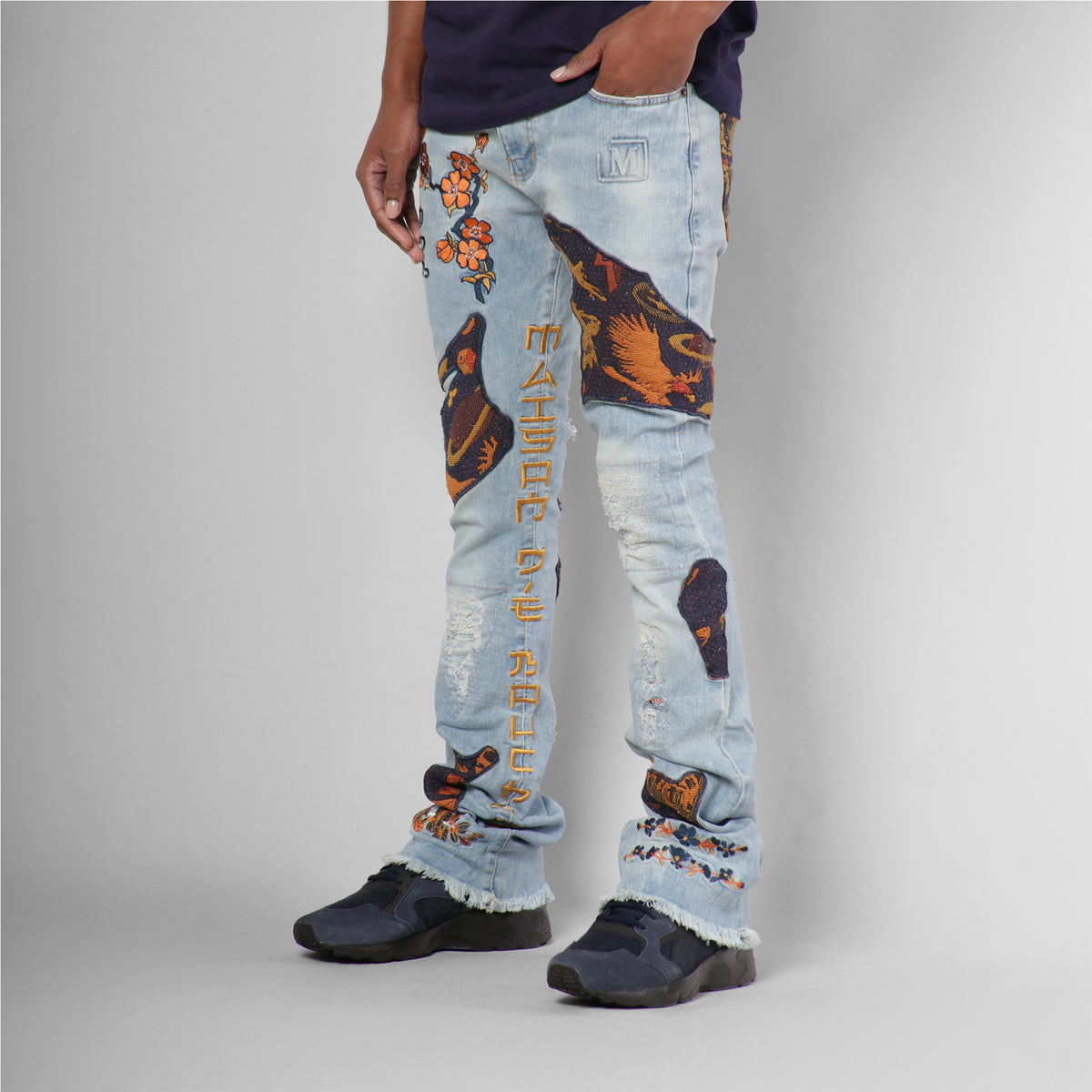 MDB Couture Men's Gallery Threads Stacked Jeans