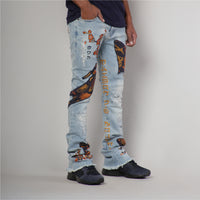 MDB Couture Men's Gallery Threads Stacked Jeans