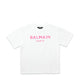 Balmain Kids Raised Neon Logo T-Shirt