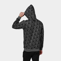 MDB Couture Men's Woven Monogram Hoodie