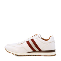 Bally Aston White Leather Mesh Web Sneakers