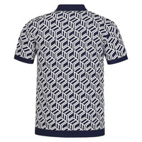 MCM Men's Cubic Monogram Knit Polo