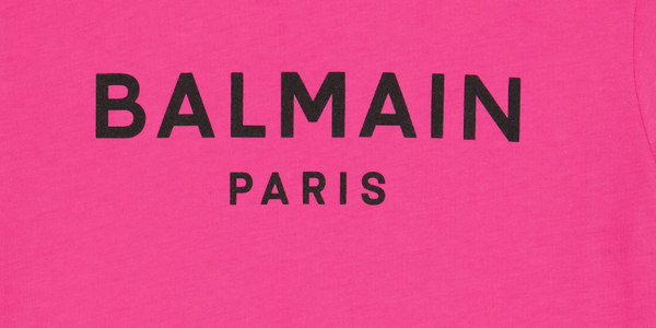 Balmain Kids Raised Logo T-Shirt