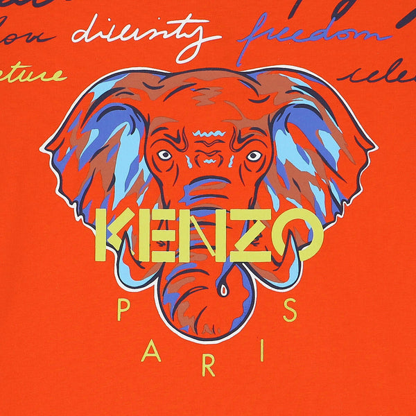 Kenzo Kids Elephant Logo T-Shirt