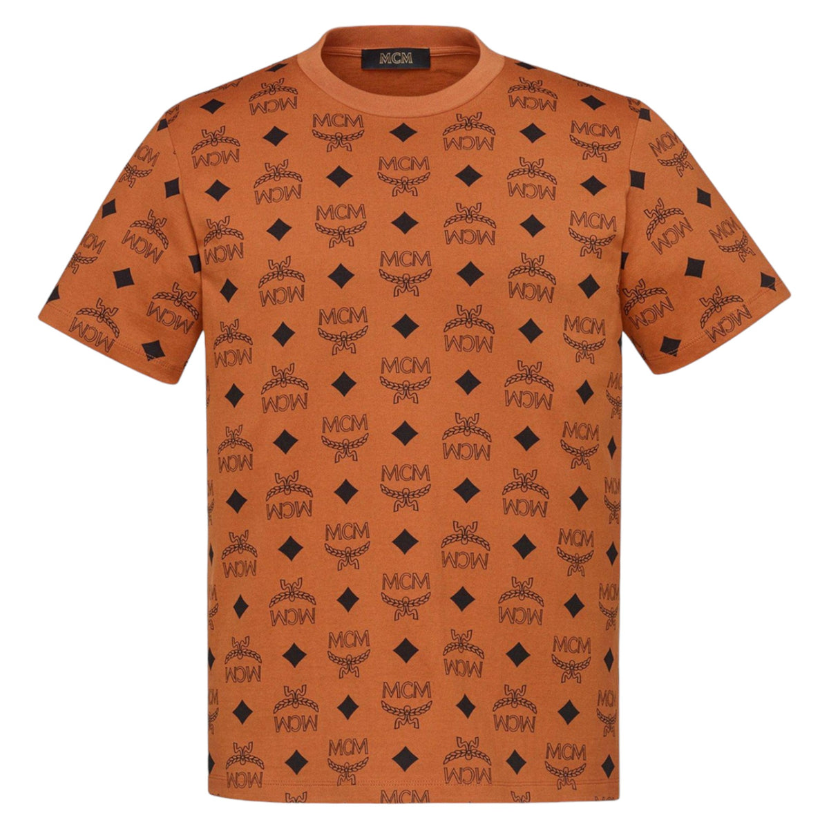 MCM Men's Maxi Monogram Print T-Shirt in Organic Cotton