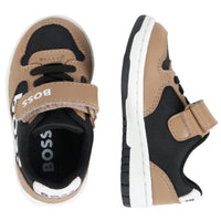 Hugo Boss Kids Mix Material Strap Sneakers