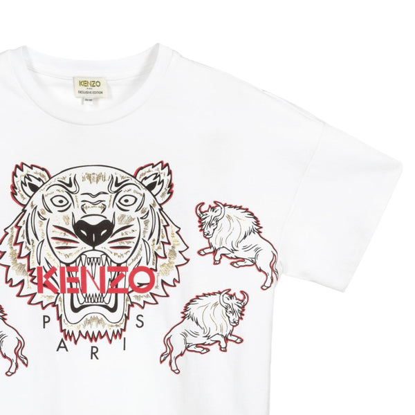 Kenzo Kids CNY Tiger and Ox Logo T-Shirt