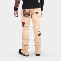 MDB Couture Men's Gallery Threads Stacked Jeans