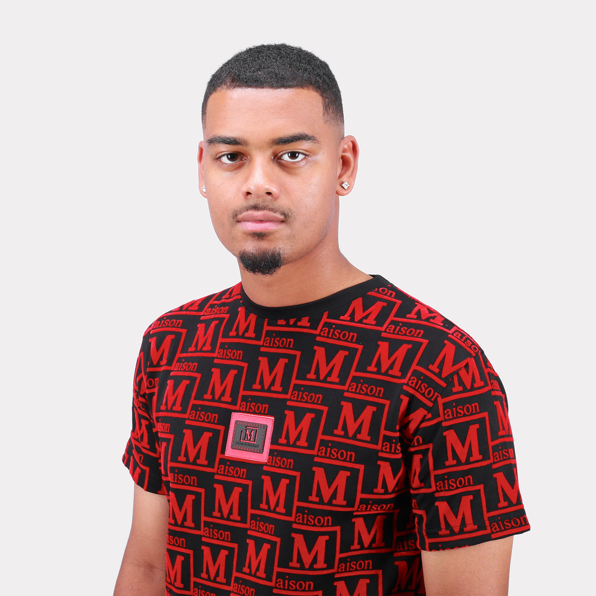 MDB Couture Men's Monogram Woven T-Shirt