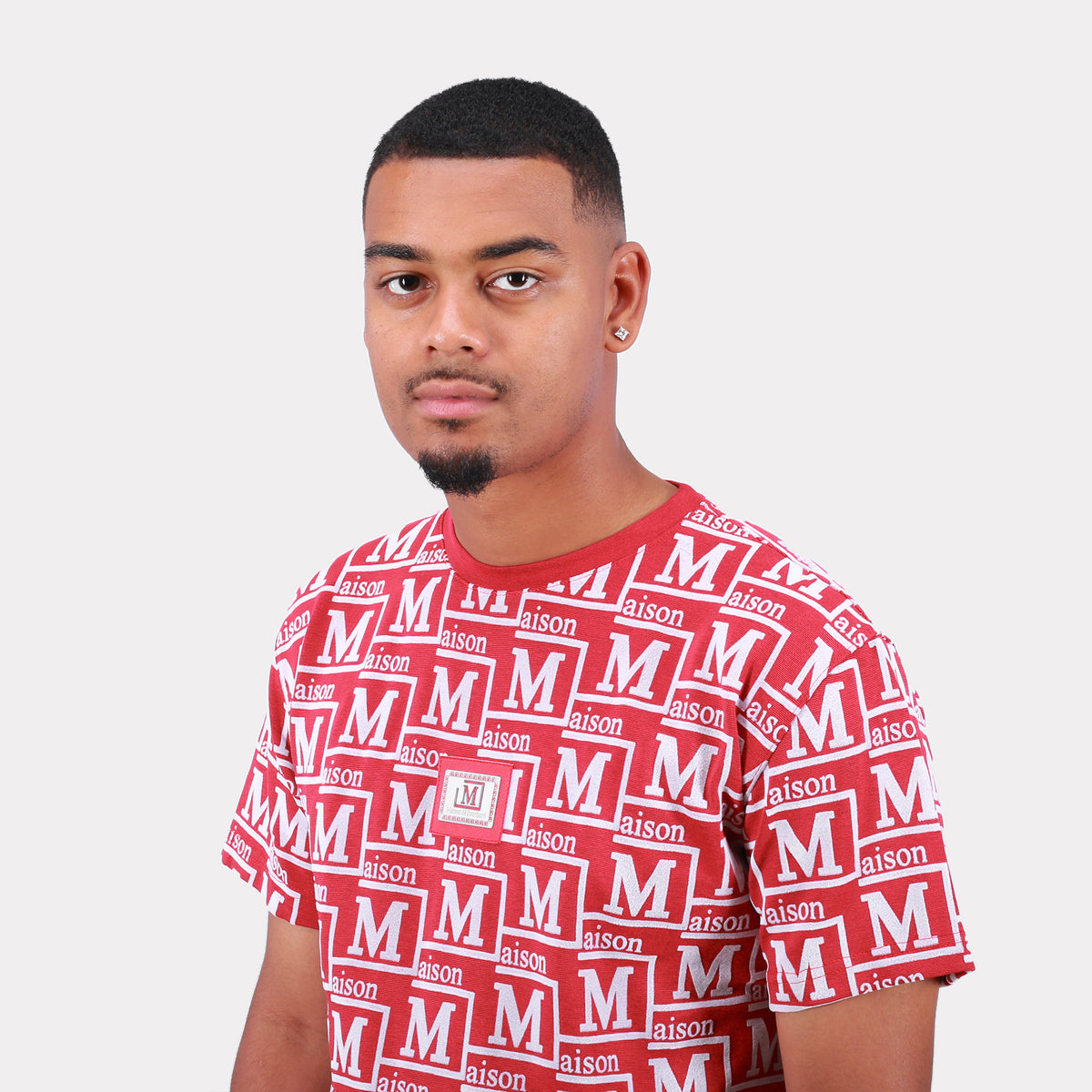 MDB Couture Men's Woven Monogram T-Shirt