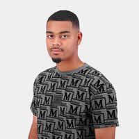 MDB Couture Men's Woven Monogram T-Shirt