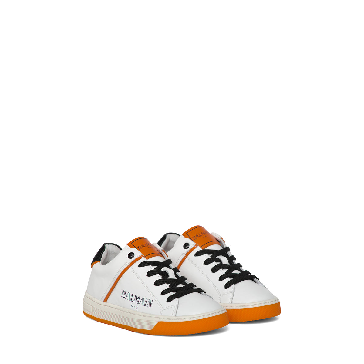 Balmain Kids Contrast Sole Logo Sneakers