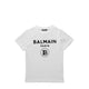 Balmain Kids Flocked Logo T-Shirt