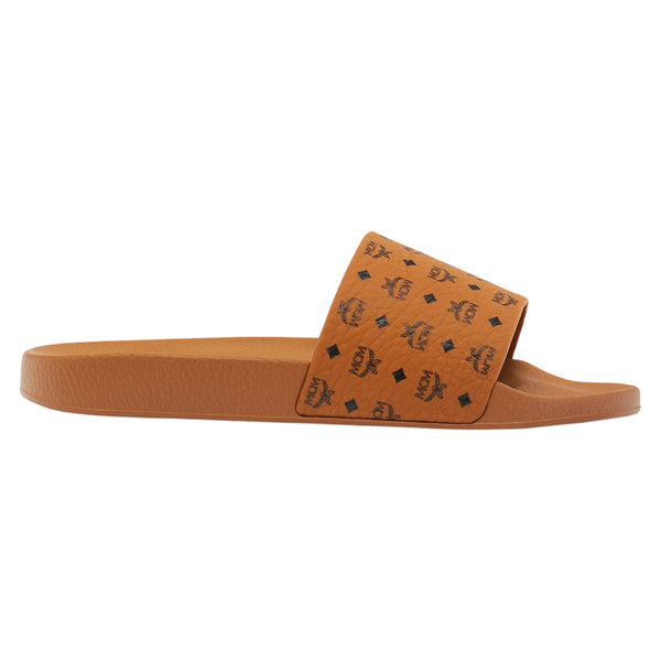 MCM Women's Monogram Print Rubber Slides