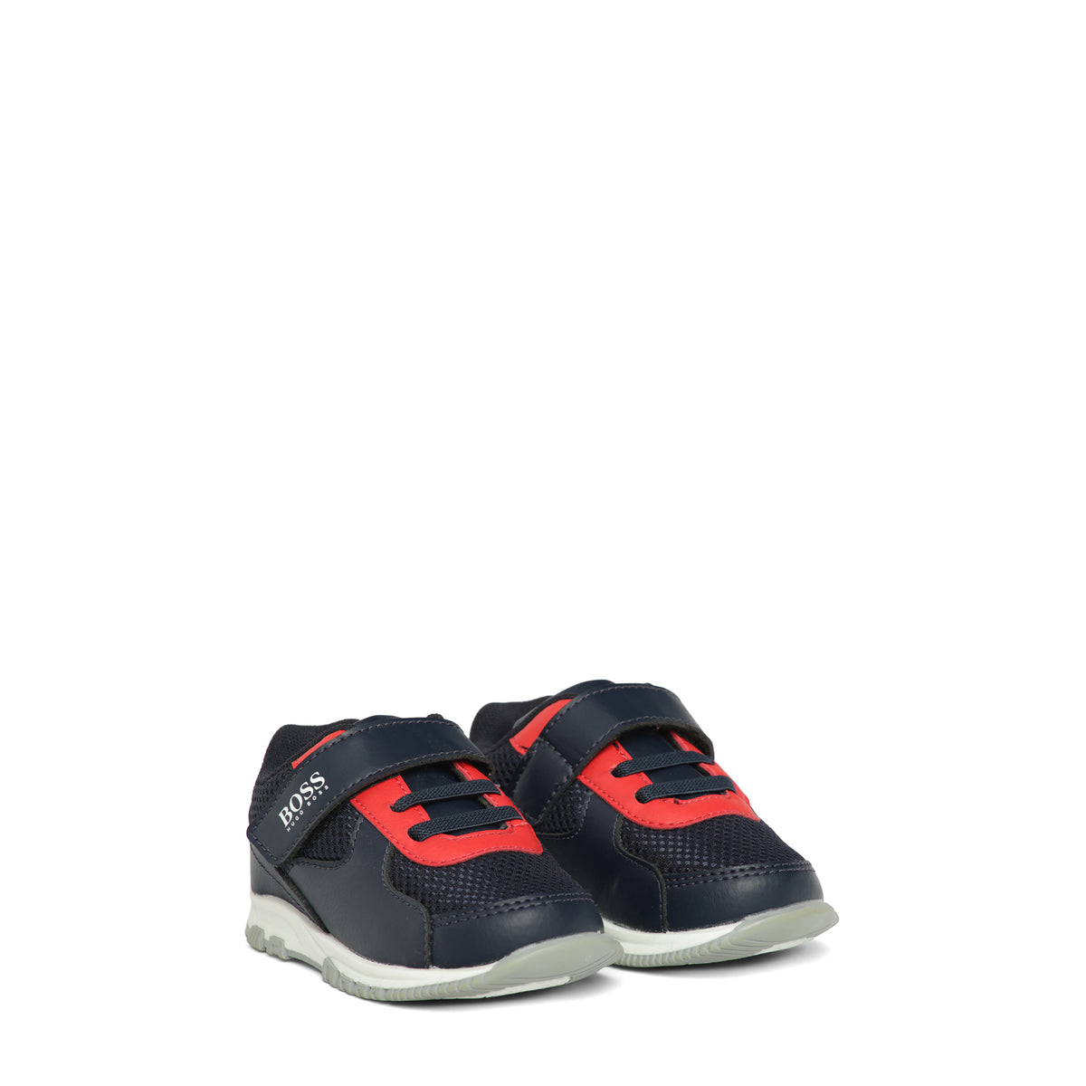 Hugo Boss Kids Logo Velcro Strap Sneakers